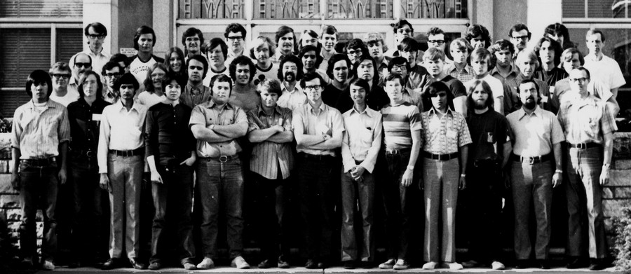 ChE 424 First Session 1973 Class photo Session 1 1973